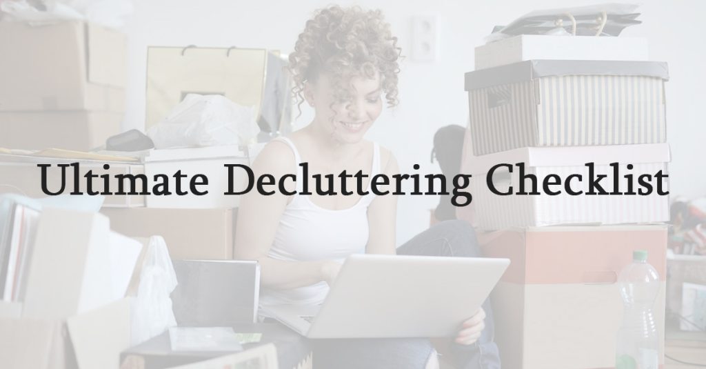 decluttering checklist