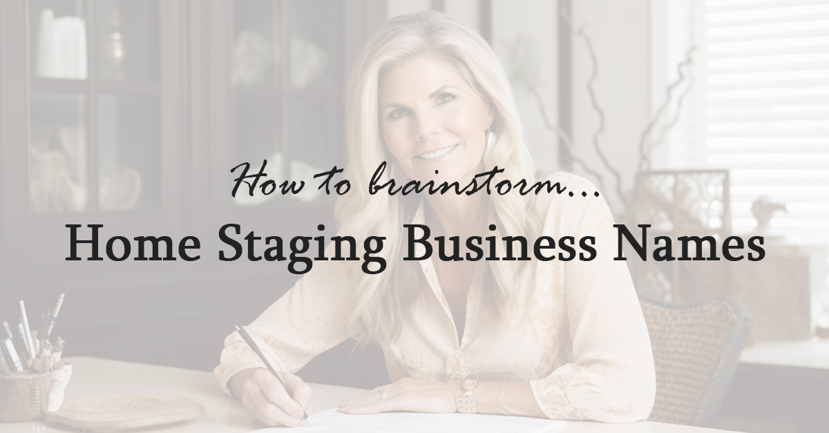 home staging business names